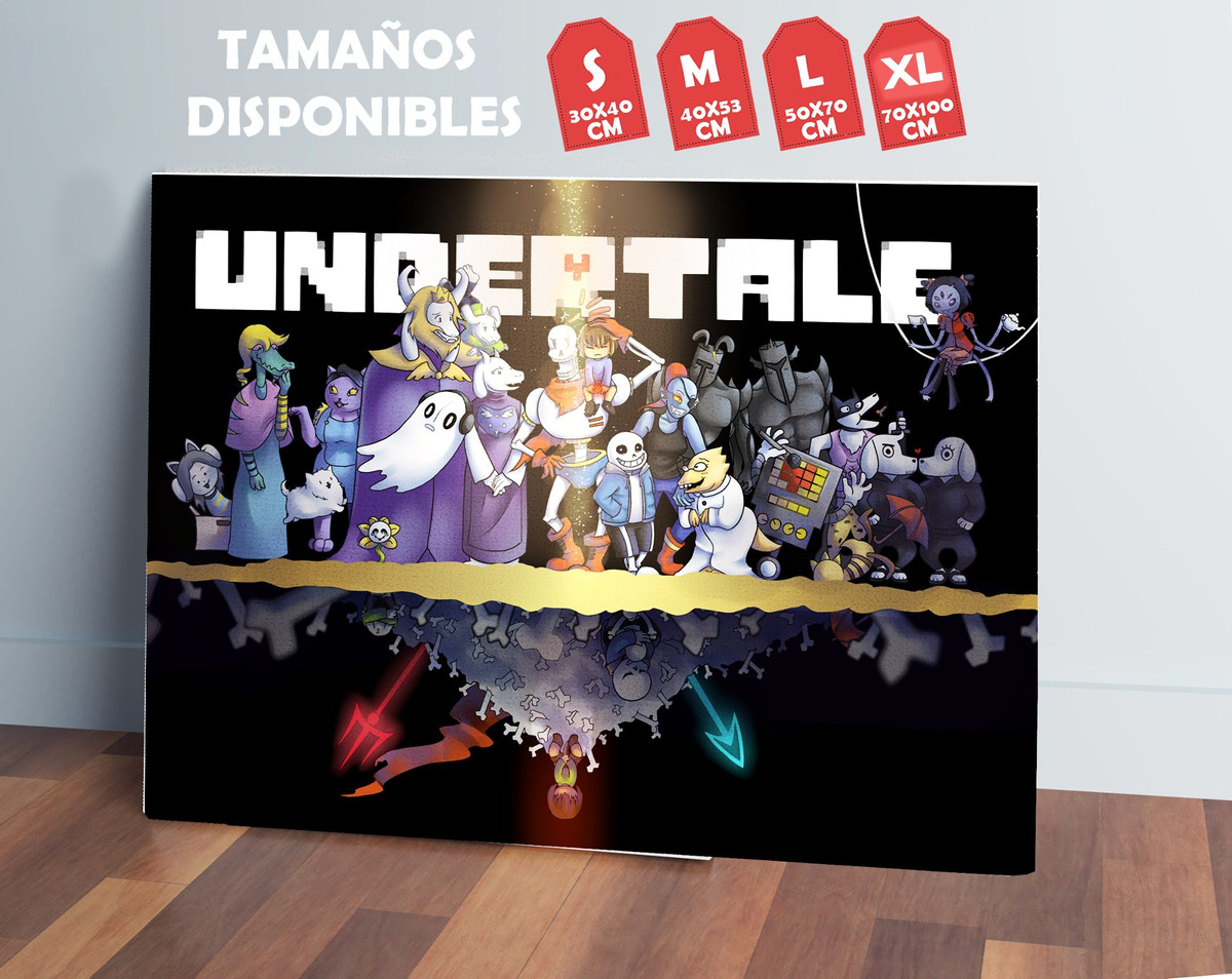 Cuadro Undertale 563 40x53 Mdf Memoestampados - Imagen 3