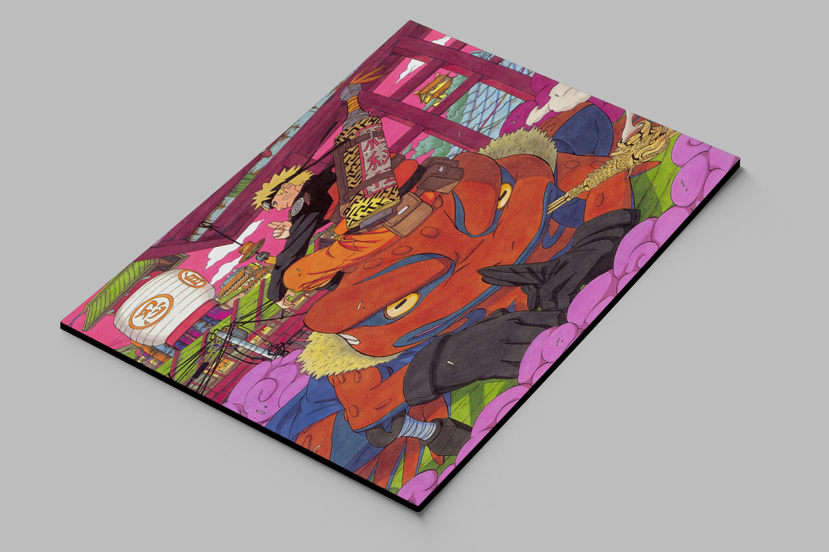 Cuadro 206 Kishimot Uzumaki Naruto 70x100 Mdf Memoestampados - Imagen 2