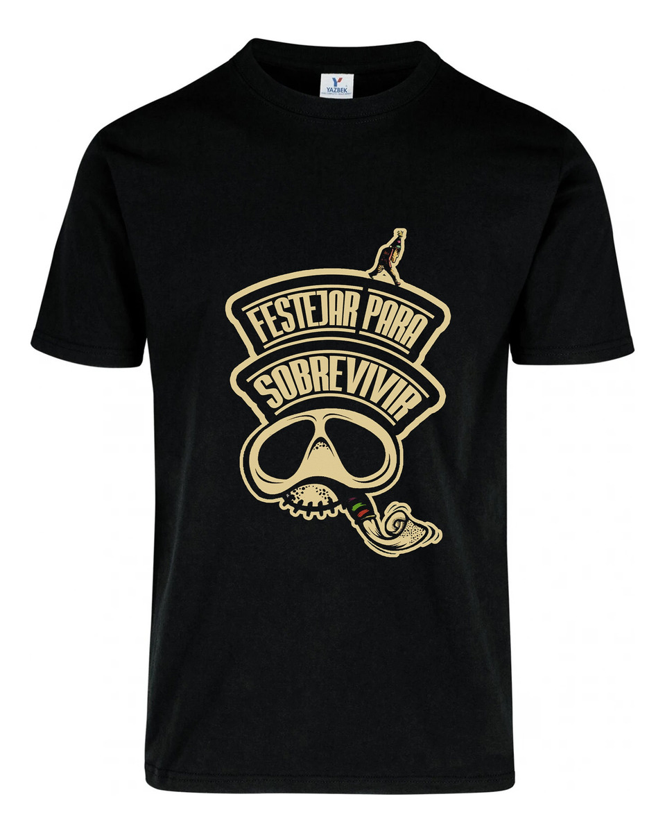 Remera La Vela Festejar Para Sobrevivir Memoestampados - Imagen 2