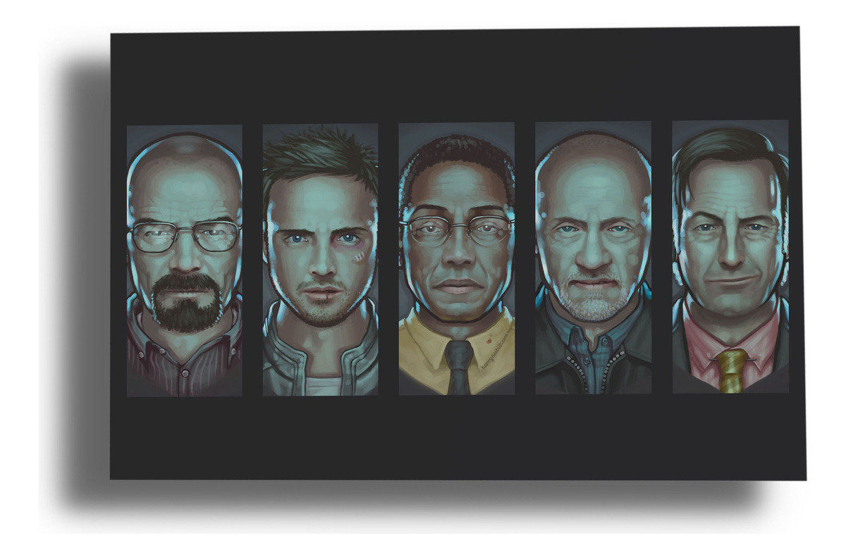 Cuadro Breaking Bad 546 70x100 Mdf Memoestampados