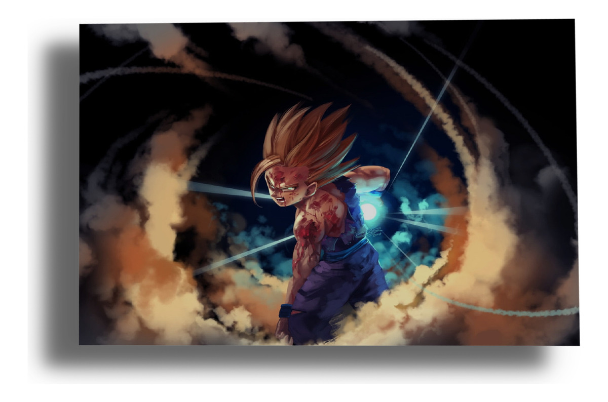 Cuadro Dragon Ball Z 131 70x100 Mdf Memoestampados