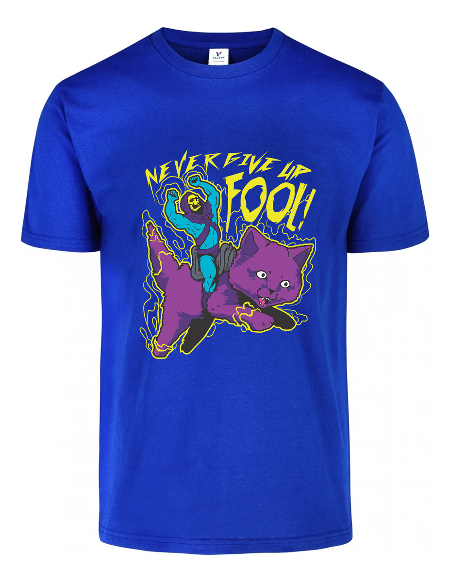 Remera: Never Give Up Fool Memoestampados - Imagen 5