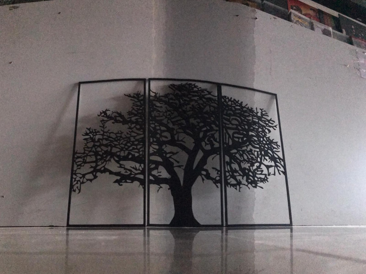 Triptico Arbol Mdf 3mm Pintado Tamaño 66 X 49 Cm Decorativo - Imagen 2