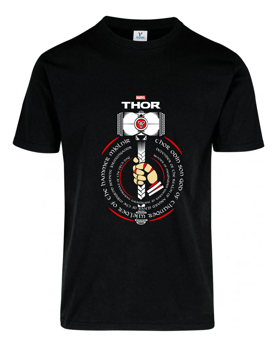 Remera: Mjolnir Thor Memoestampados