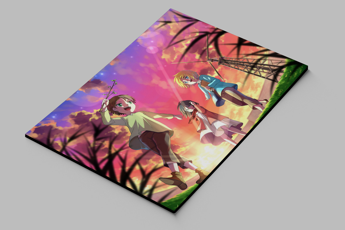 Cuadro Ataque Titanes Mikasa 64 70x100 Mdf Memoestampados - Imagen 2