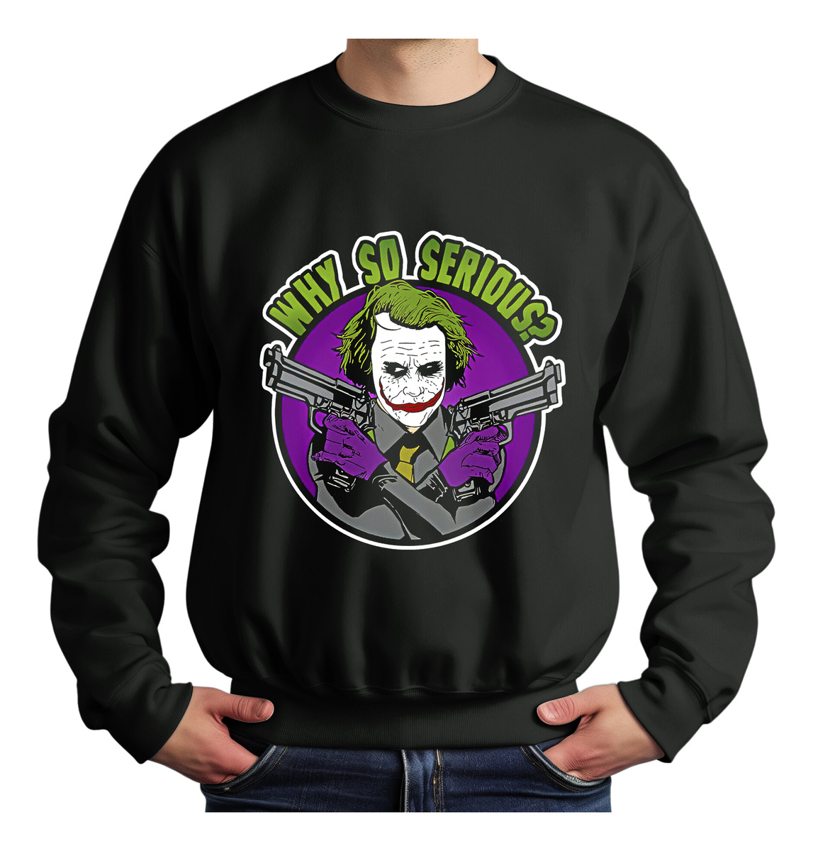 Buzo Jocker Why So Serious Memoestampados - Imagen 2