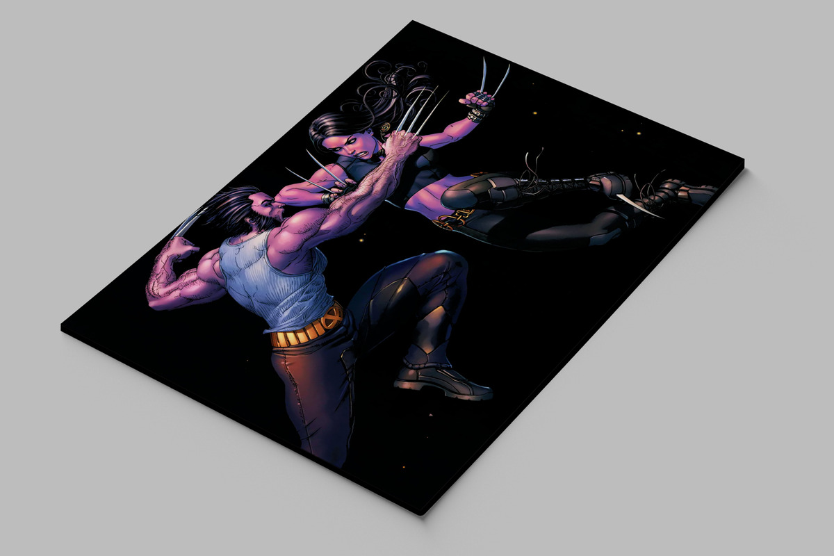 Cuadro Wolverine Marvel 352 40x53 Mdf Memoestampados - Imagen 2