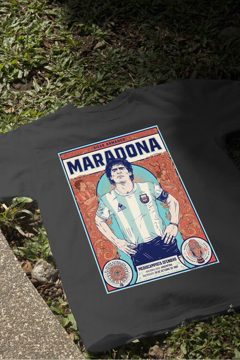 Remera: Maradona 1986 Memoestampados - Imagen 4