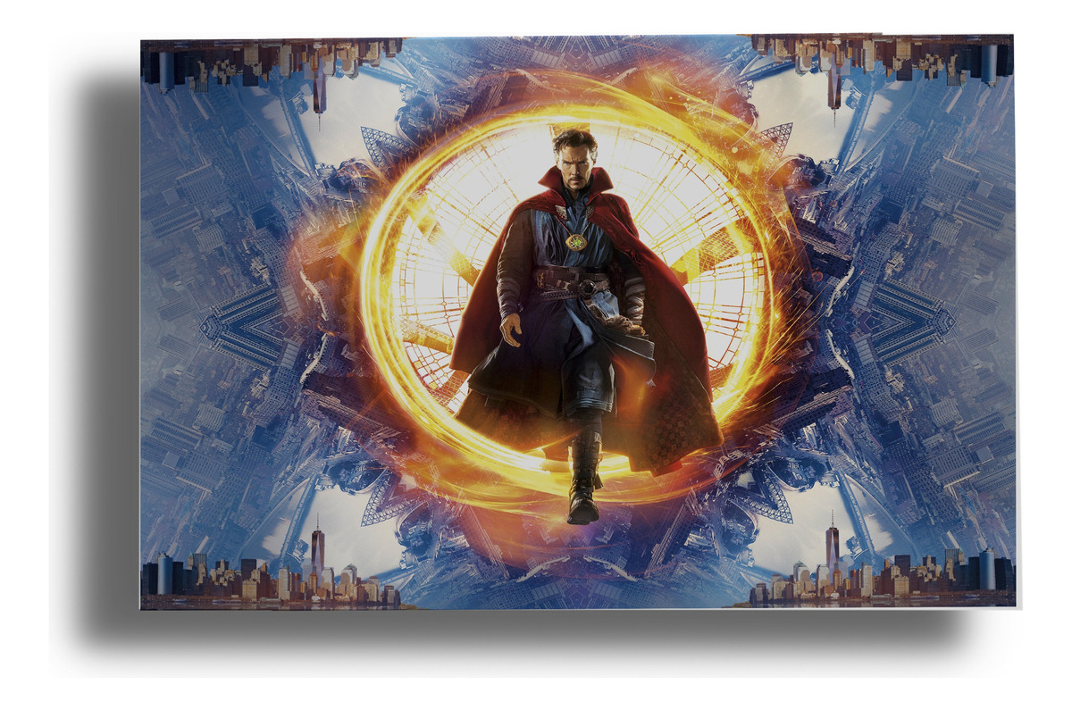 Cuadro Doctor Strange Marvel 89 70x100 Mdf Memoestampados