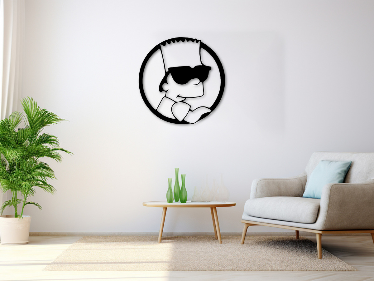 Cuadro Bart Simpson Barto Calado Memo Estampados - Imagen 3