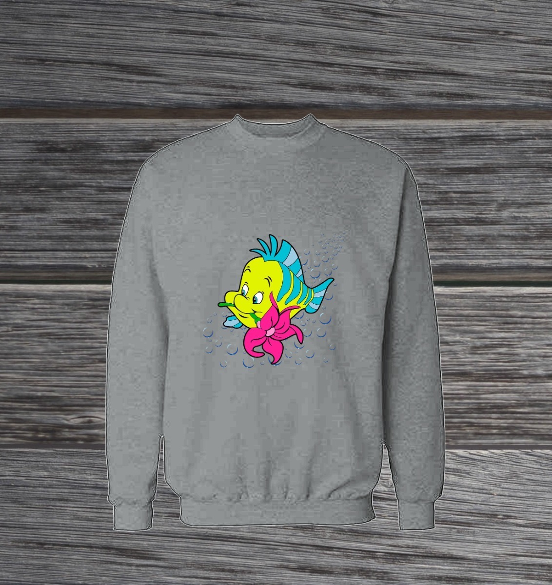 Buzo: Flounder Sirenita Memoestampados - Imagen 5