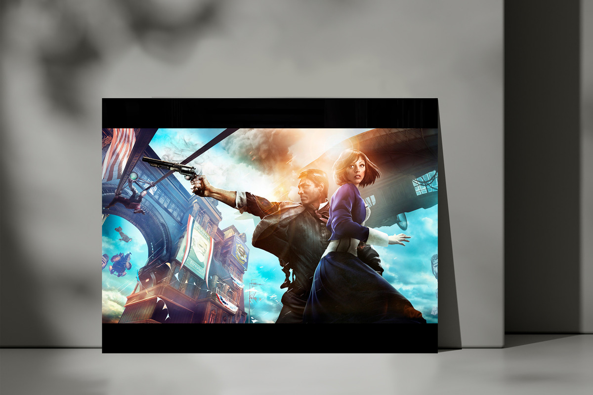 Cuadro Bioshock Infinite 345 50x70 Mdf Memoestampados - Imagen 3
