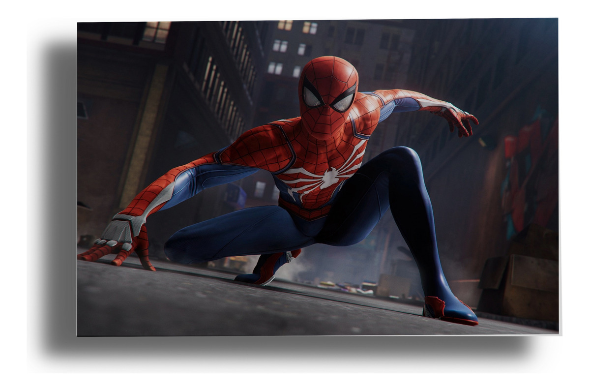 Cuadro 267 Spider Man Marvel 40x53 Mdf Memoestampados