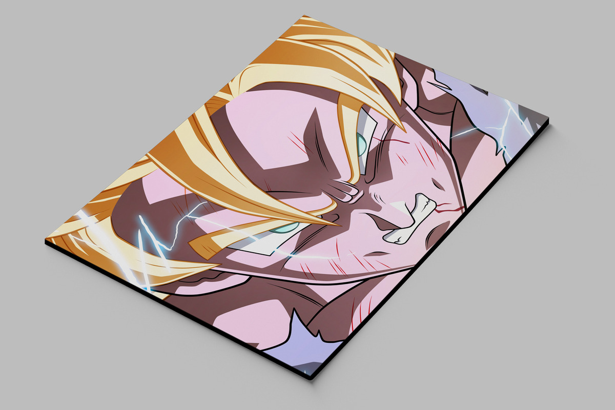 Cuadro Dragon Ball Super Go 360 40x53 Mdf Memoestampados - Imagen 2