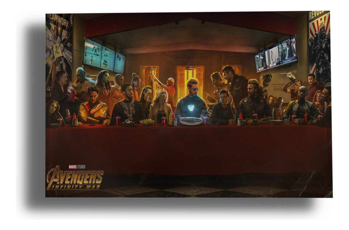 Cuadro Avenger Infinite War 178 40x53 Mdf Memoestampados
