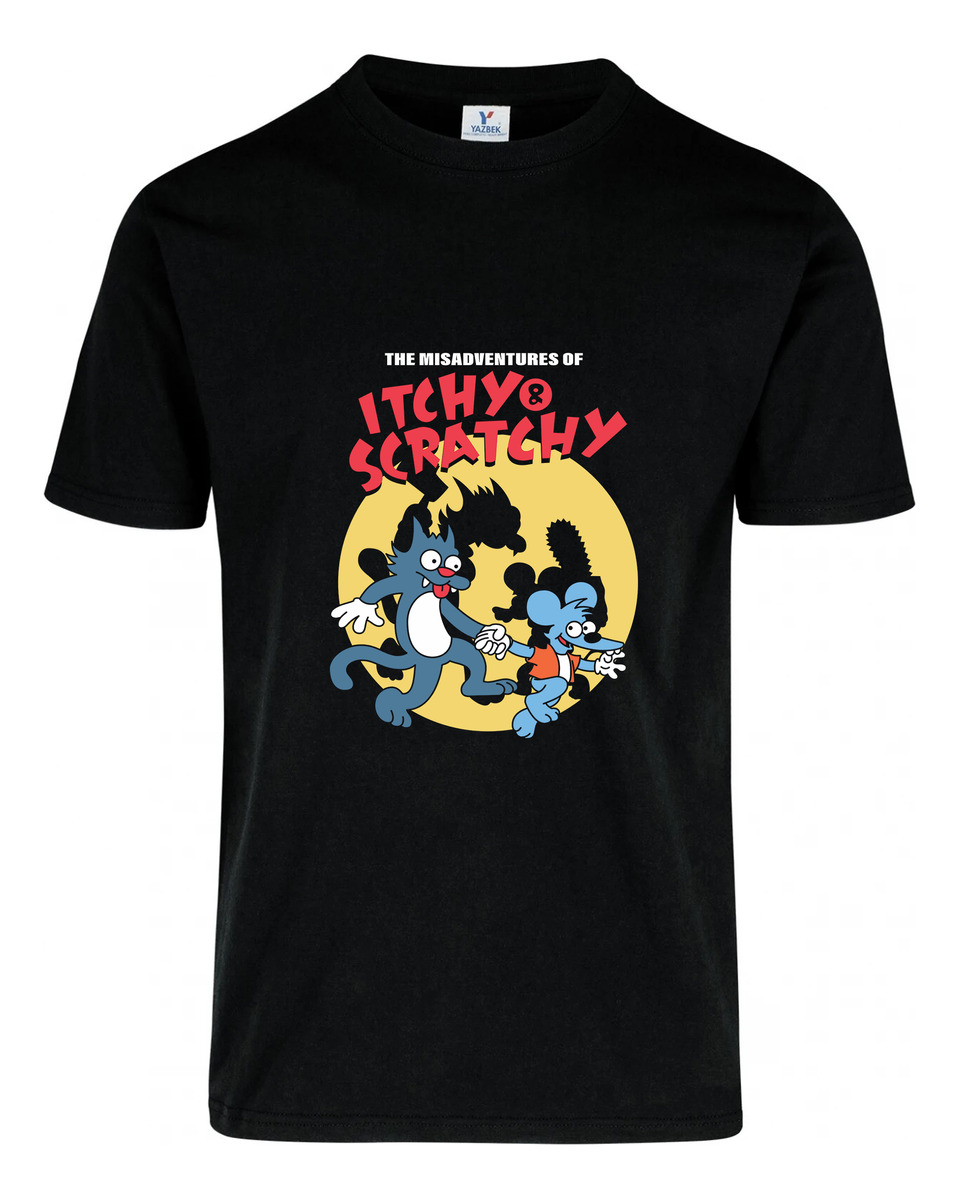 Remera: The Misadventures Of Itchy _ Scratchy Memoestampados