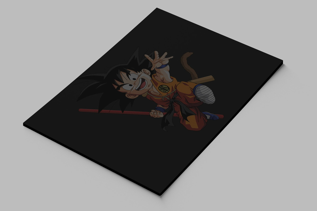 Cuadro Dragon Ball Z Young Son 129 70x100 Mdf Memoestampados - Imagen 2
