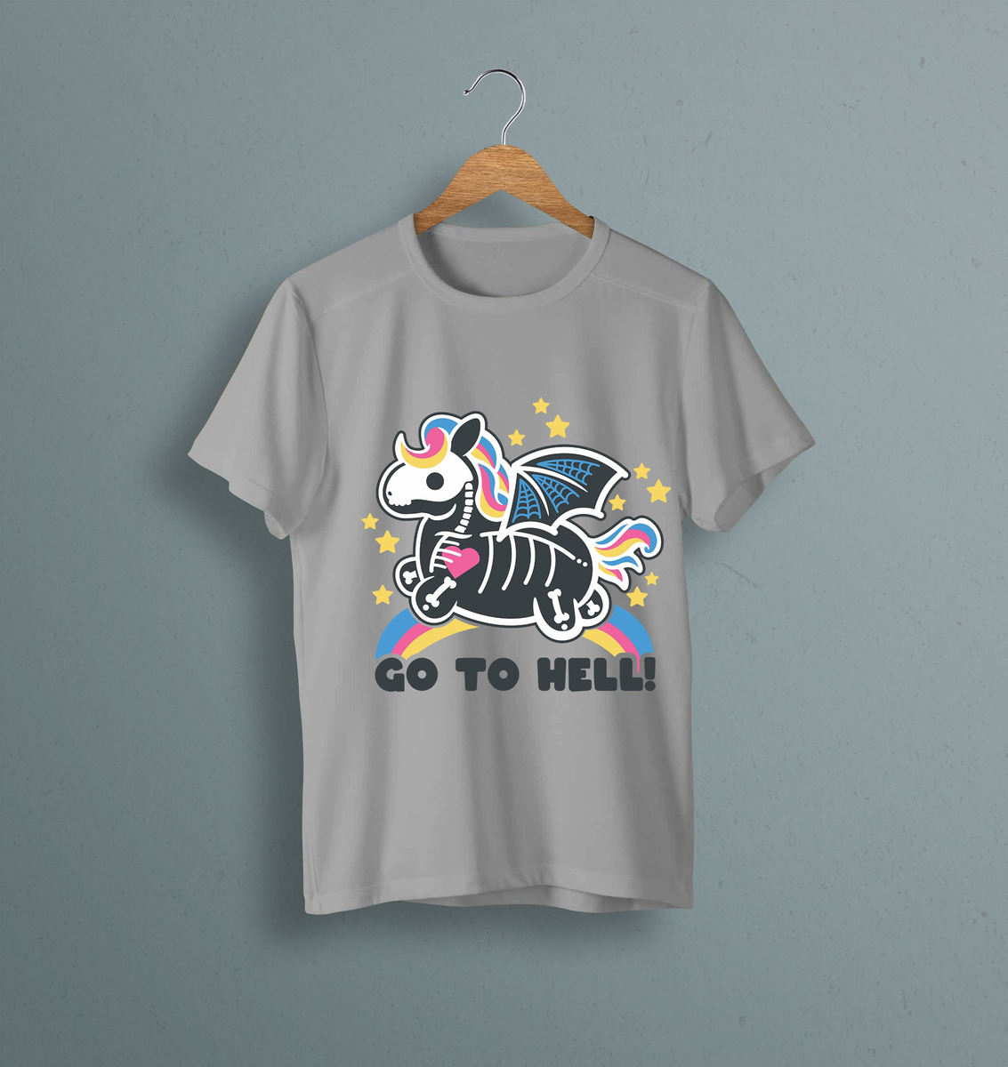 Remera: Go To Hell Kawai Memoestampados - Imagen 20