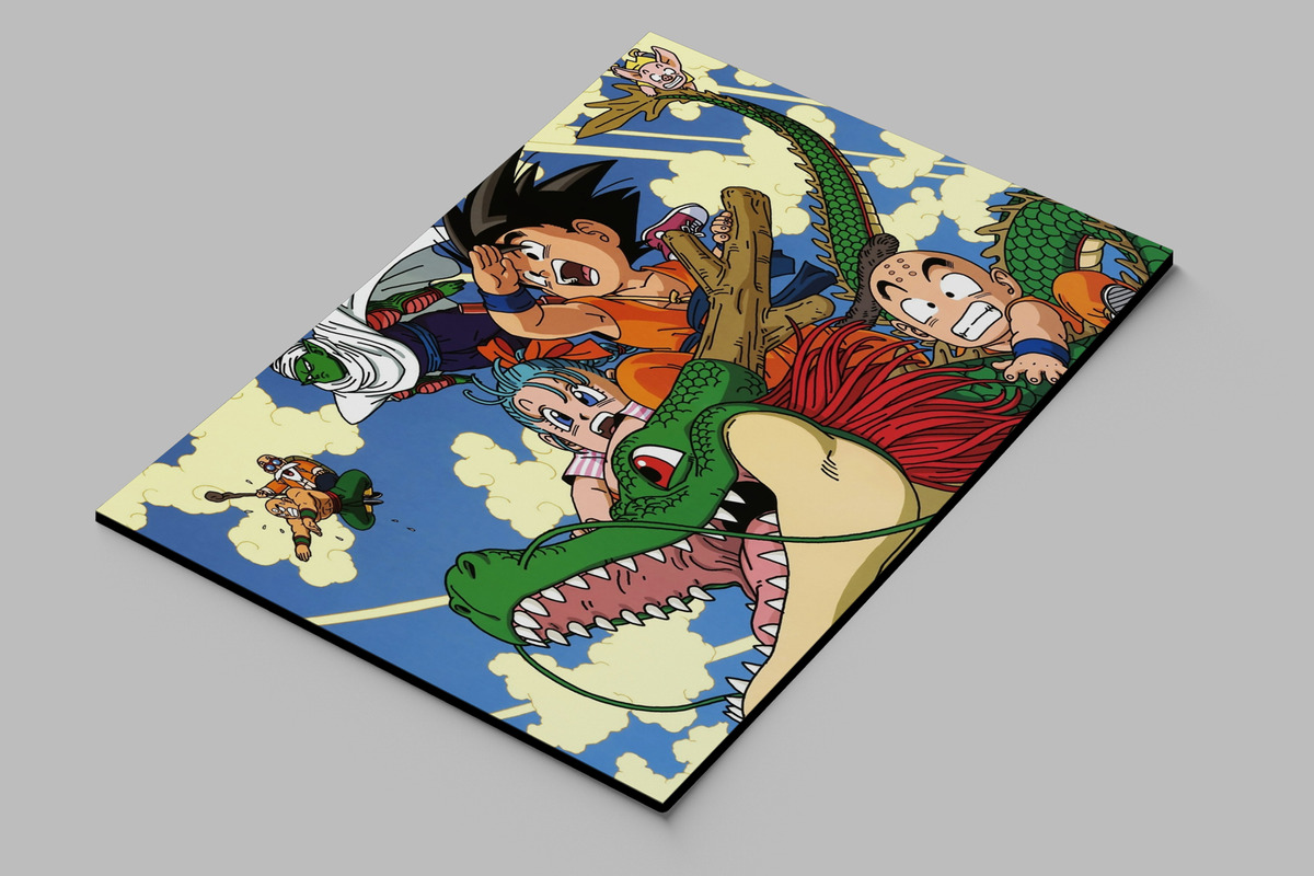 Cuadro Dragon Ball Z Krillin 134 40x53 Mdf Memoestampados - Imagen 2
