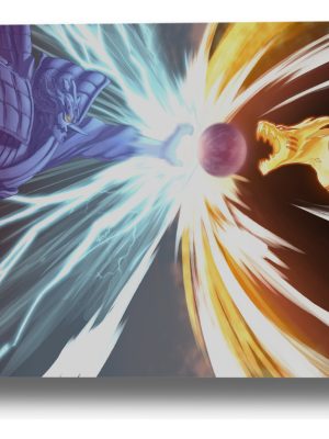 Cuadro Sasuke Y Naruto Kurama 51 30x40 Mdf Memoestampados