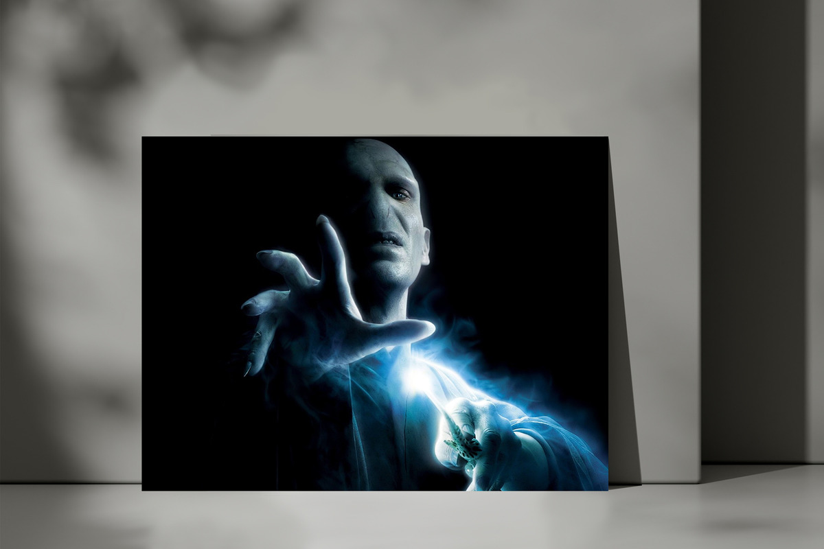 Cuadro Harry Potter Voldemort 24 50x70 Mdf Memoestampados - Imagen 3