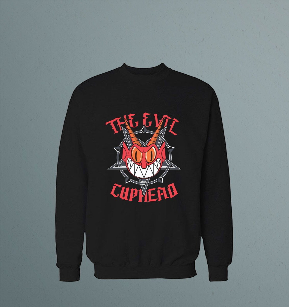 Buzo The Evil Cuphead Memoestampados - Imagen 2