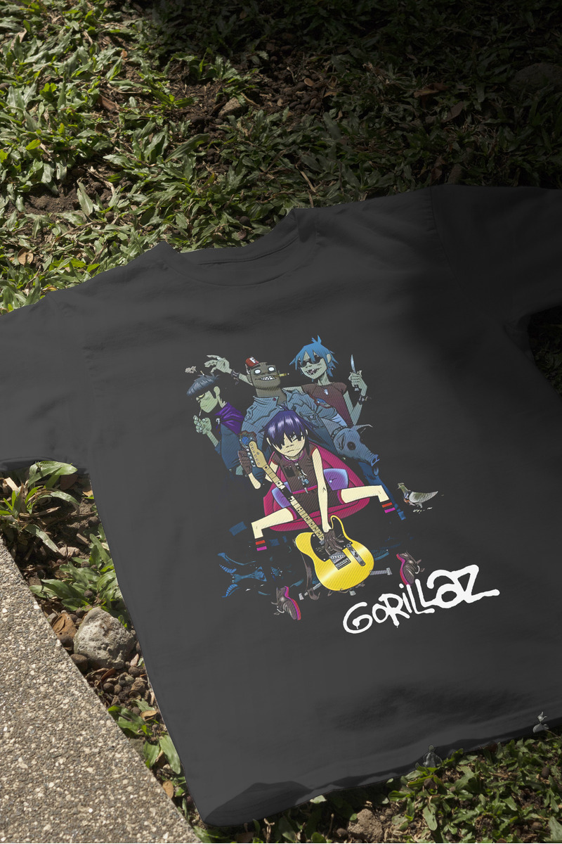 Remera: Gorillaz Banda Memoestampados - Imagen 3