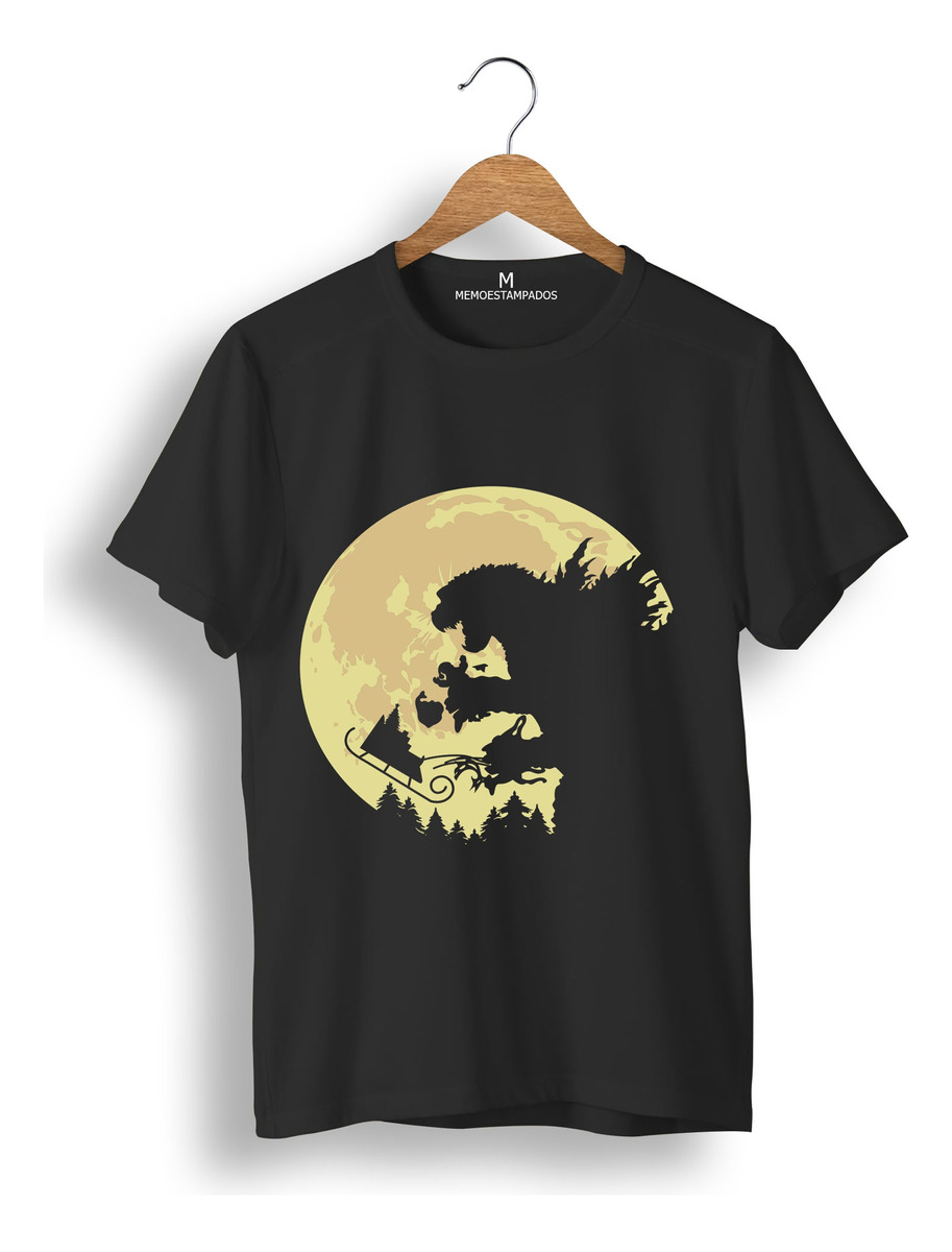 Remera: Godzilla Navidad Silueta Memoestampados - Imagen 4