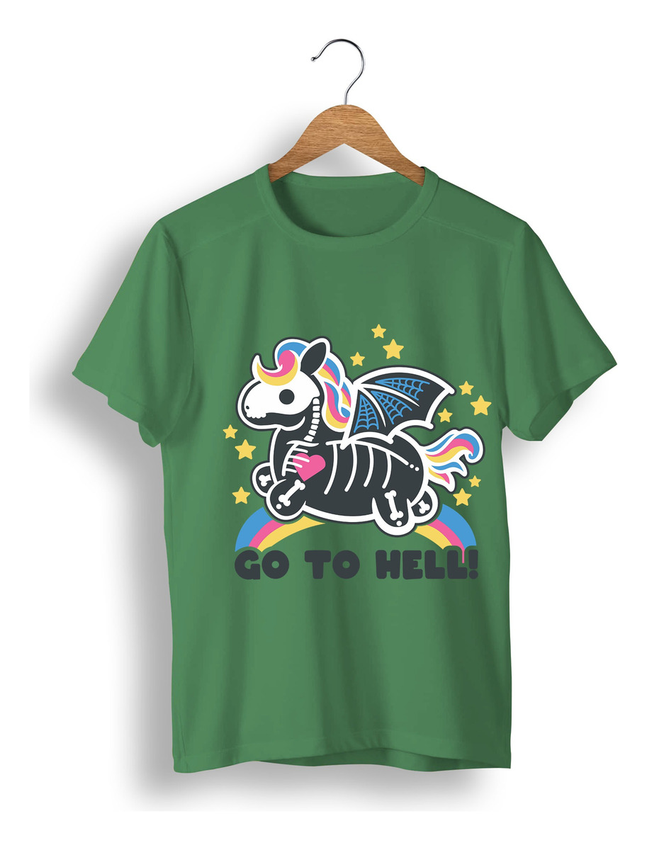 Remera: Go To Hell Kawai Memoestampados - Imagen 13