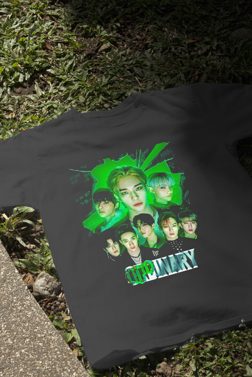 Remera: Stray Kids Ordinary Memoestampados - Imagen 5