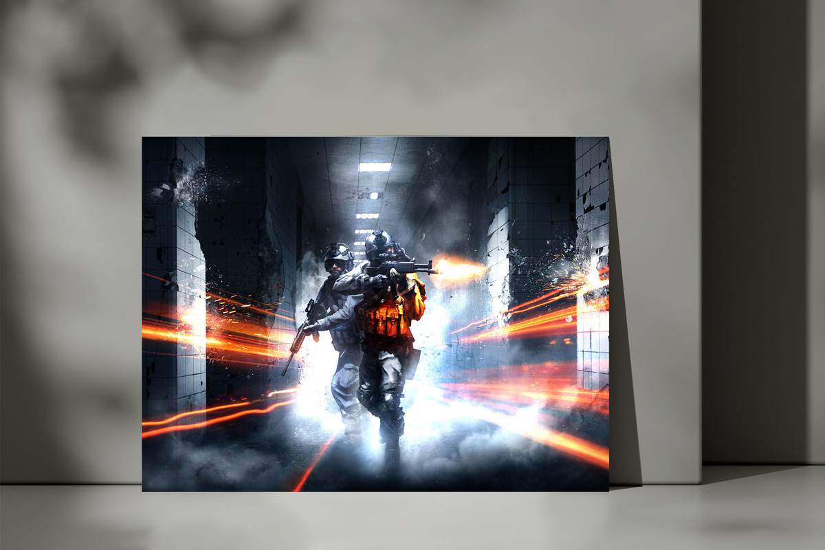 Cuadro Battlefield 3 440 40x53 Mdf Memoestampados - Imagen 3