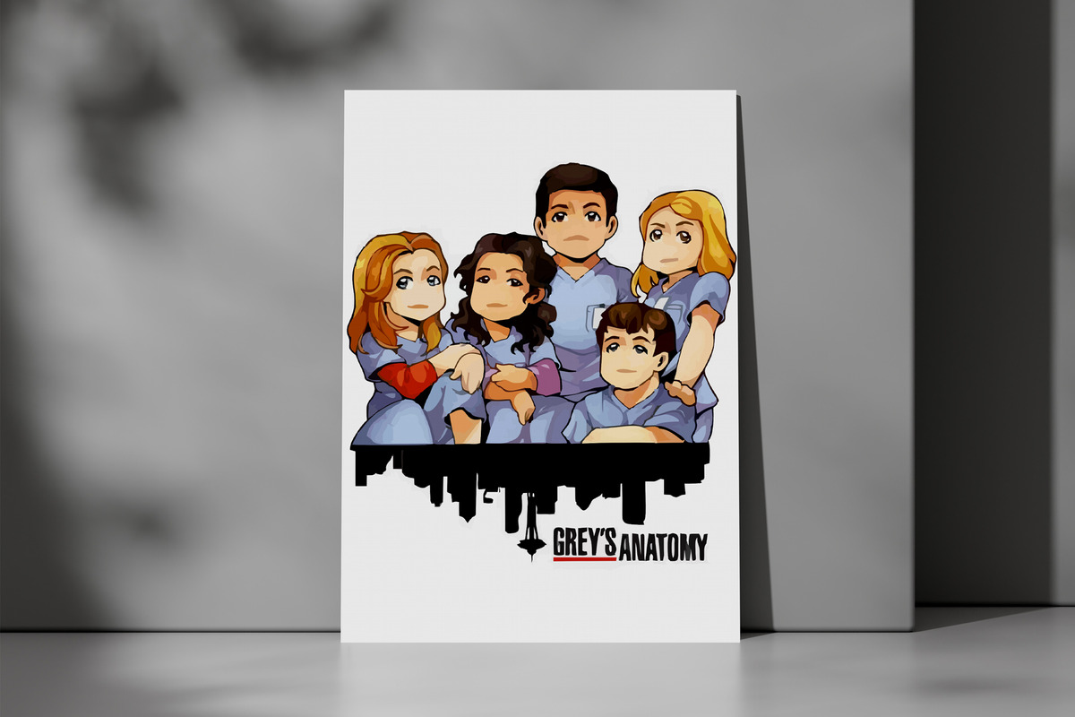 Cuadro Greys Anatomy 504 70x100 Mdf Memoestampados - Imagen 3