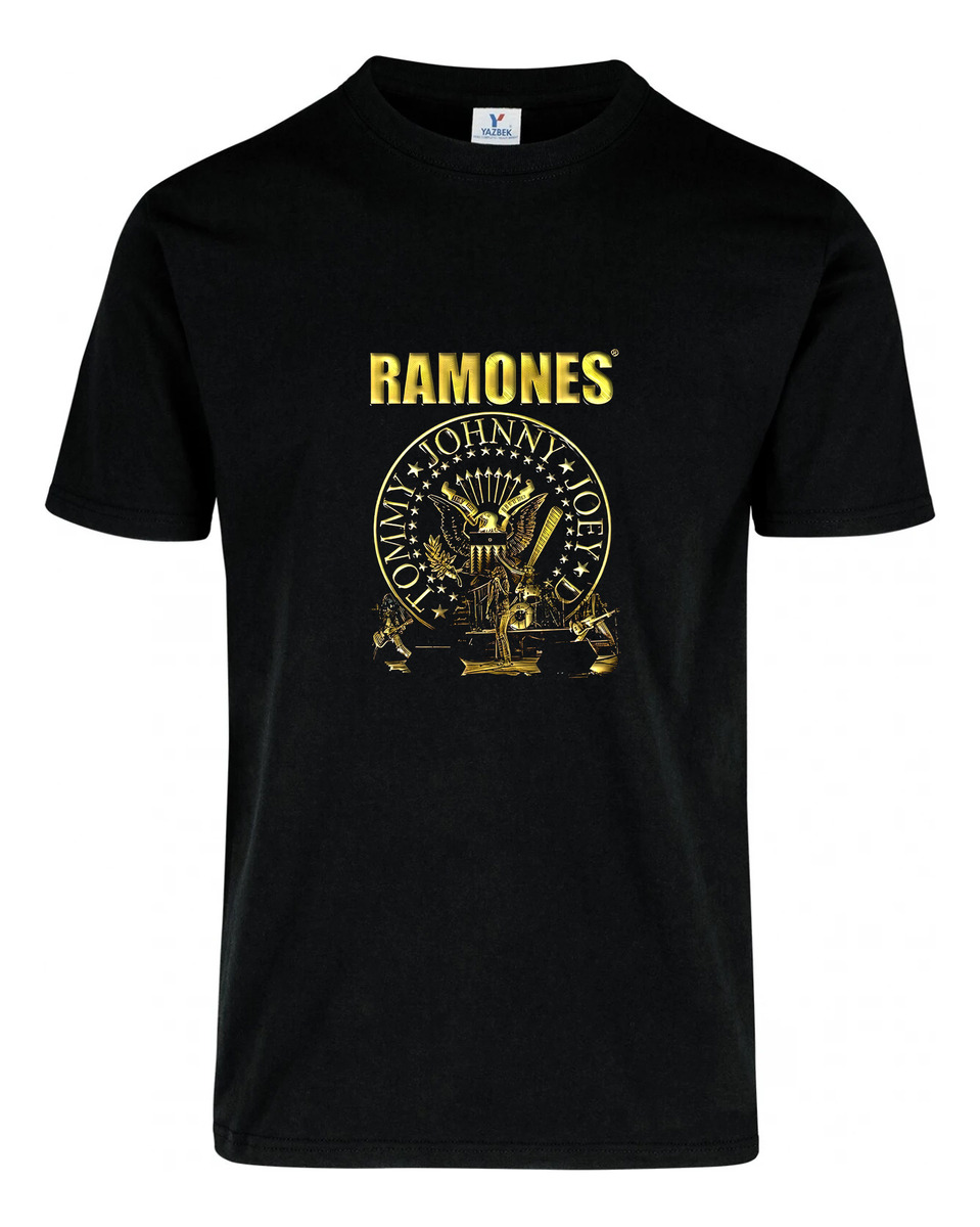 Remera: Ramones Dorado Memoestampados - Imagen 3