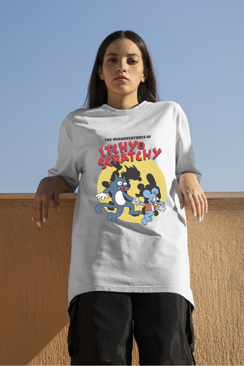 Remera: The Misadventures Of Itchy _ Scratchy Memoestampados - Imagen 20