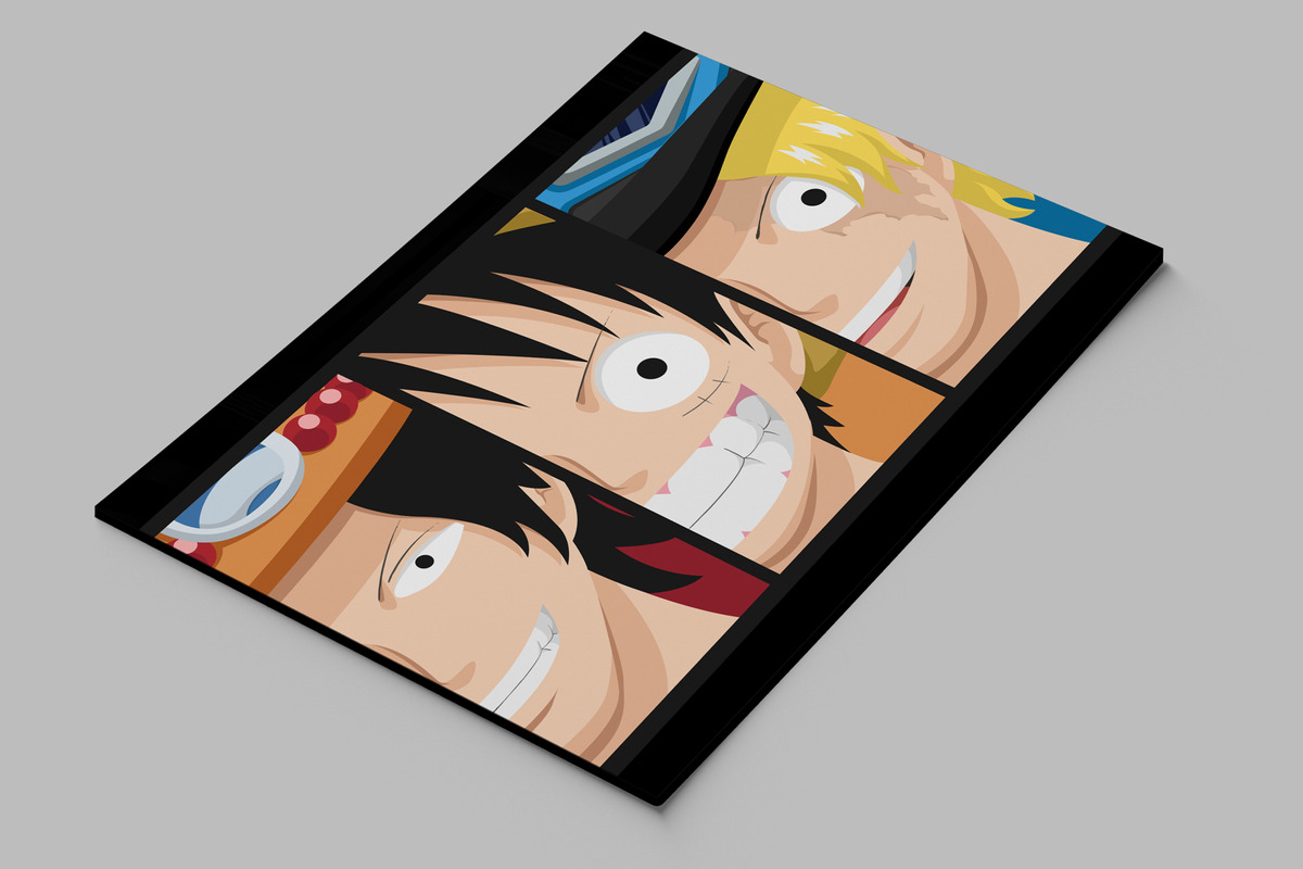 Cuadro 222 Luffy One Piece 50x70 Mdf Memoestampados - Imagen 2