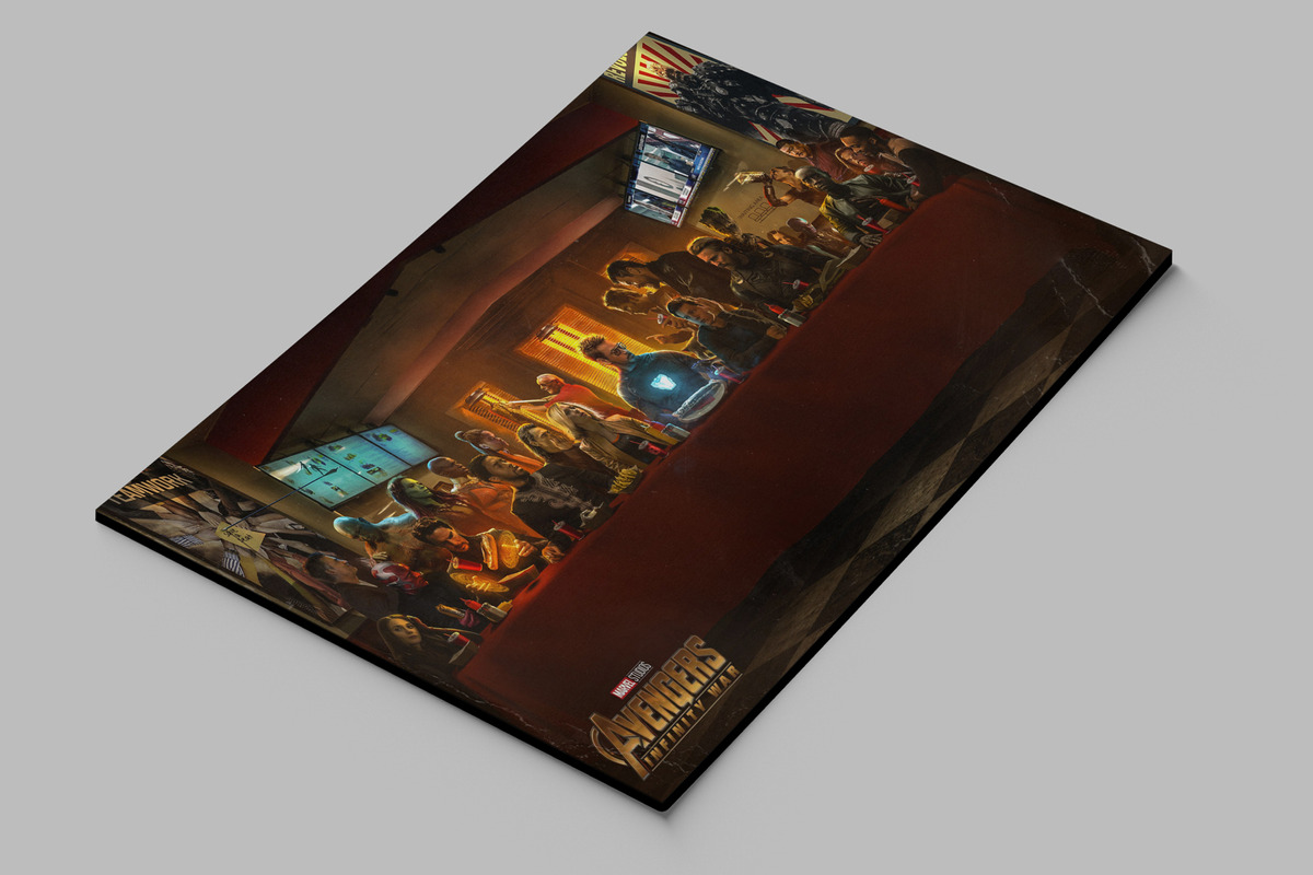 Cuadro Avenger Infinite War 178 40x53 Mdf Memoestampados - Imagen 2