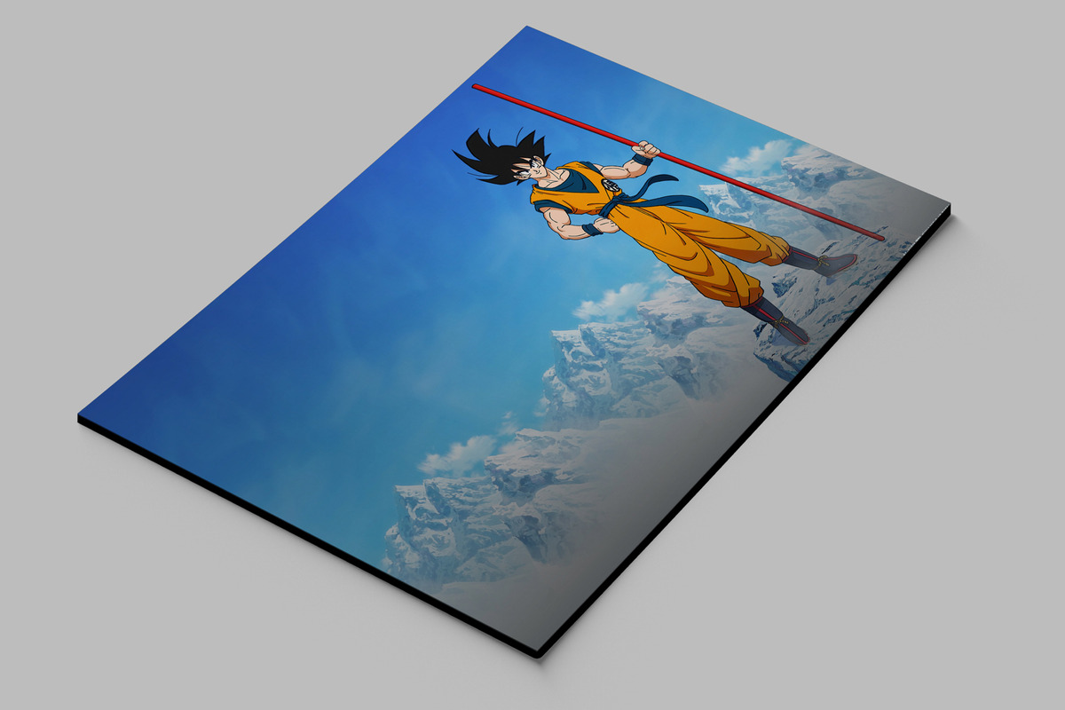 Cuadro 261 Goku Dragon Ball Z 40x53 Mdf Memoestampados - Imagen 2