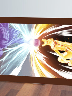 Cuadro Sasuke Y Naruto Kurama 51 70x100 Mdf Memoestampados