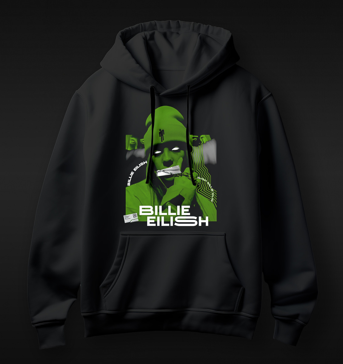 Canguro Billie Eilish 01 Memoestampados - Imagen 2