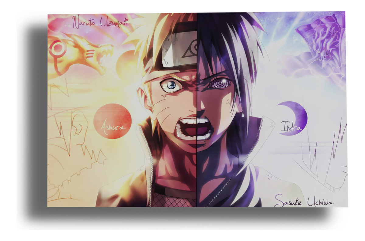 Cuadro Naruto Shippuuden Uzumaki49 40x53 Mdf Memoestampados