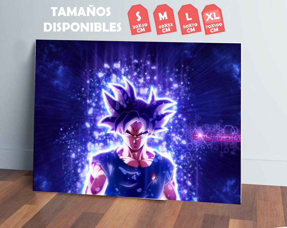 Cuadro 257 Goku Dragon Ball Super 50x70 Mdf Memoestampados - Imagen 2