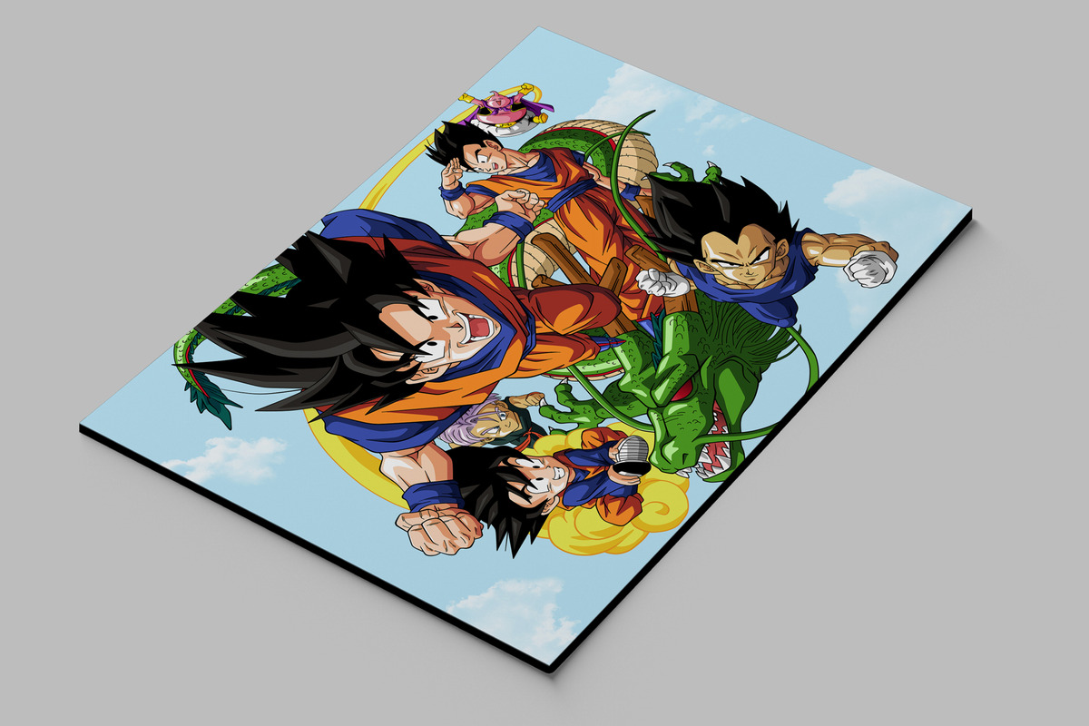 Cuadro Dragon Ball Z 572 70x100 Mdf Memoestampados - Imagen 2