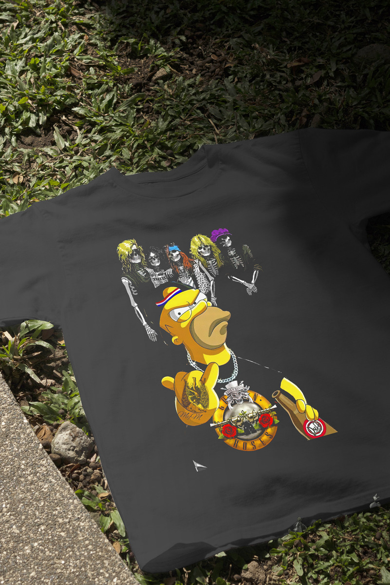 Remera: Homero Rockero Memoestampados - Imagen 3