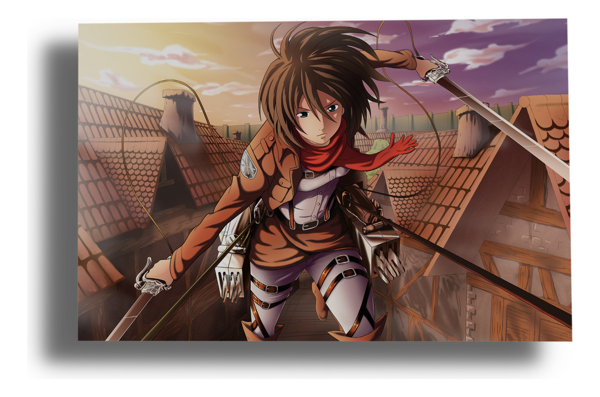Cuadro 219 Mikasa Ackerman 70x100 Mdf Memoestampados