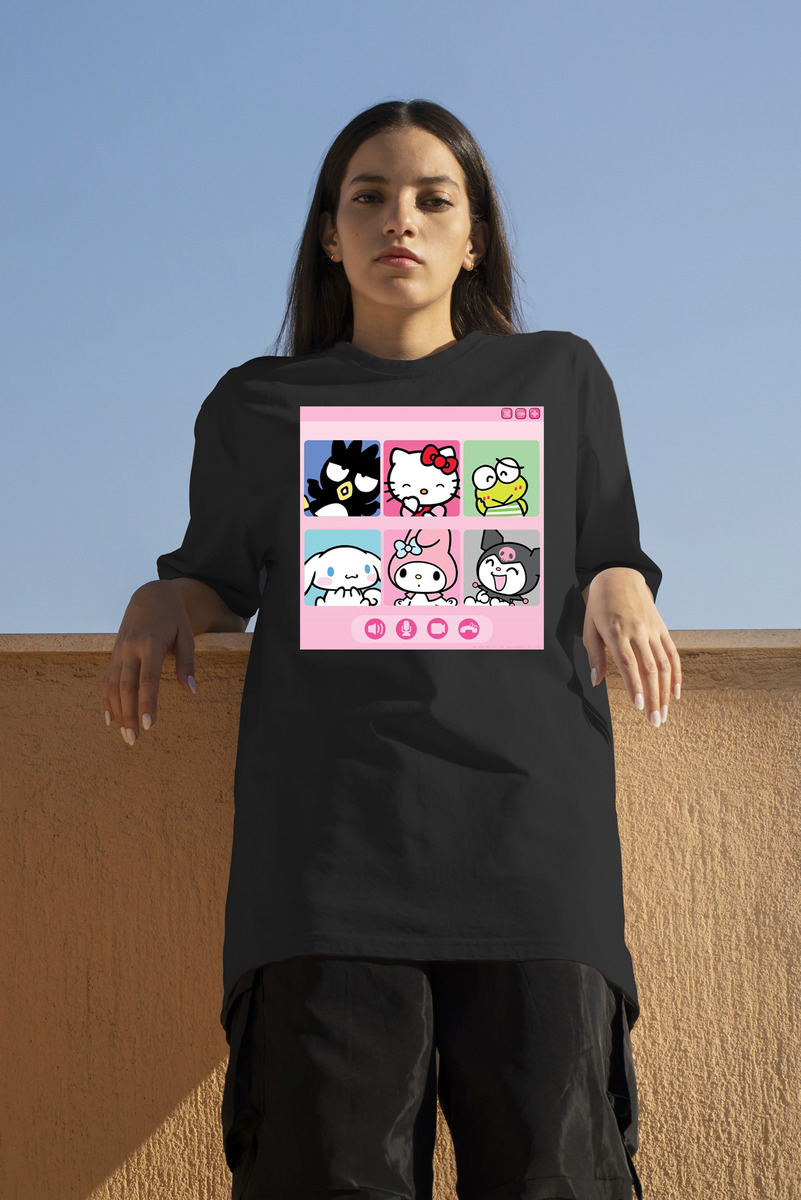 Remera: Hello Kitty Y Sus Amigos Memoestampados - Imagen 2