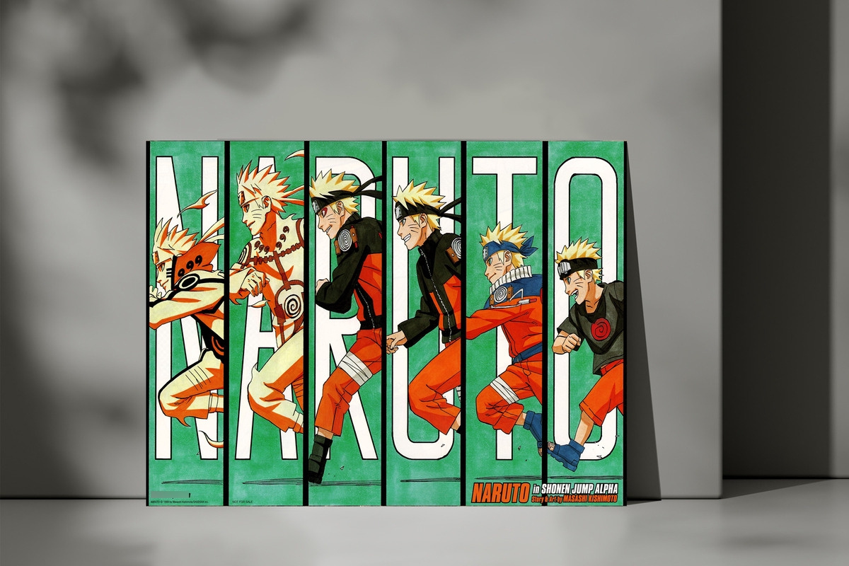 Cuadro Naruto Shippuude Uzumaki 37 50x70 Mdf Memoestampados - Imagen 3