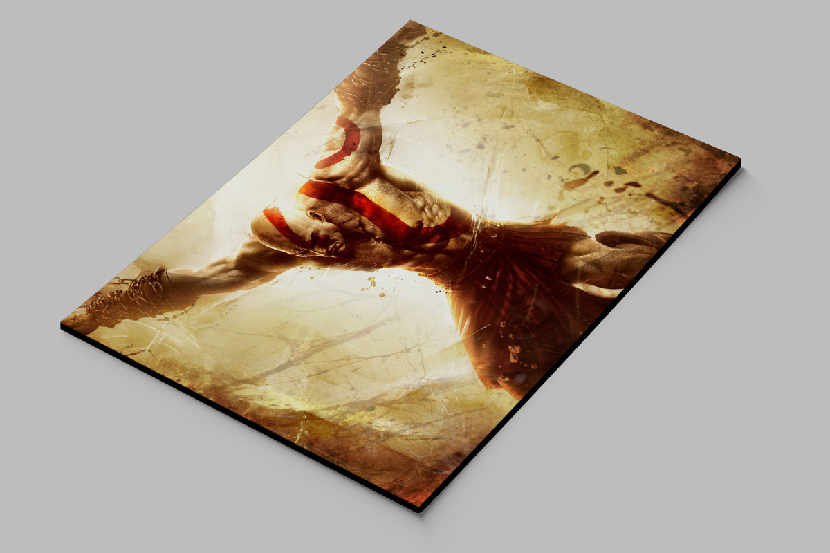 Cuadro God Of War Kratos 187 70x100 Mdf Memoestampados - Imagen 2