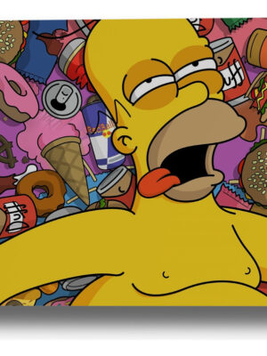 Cuadro Homero Simpson 486 70x100 Mdf Memoestampados