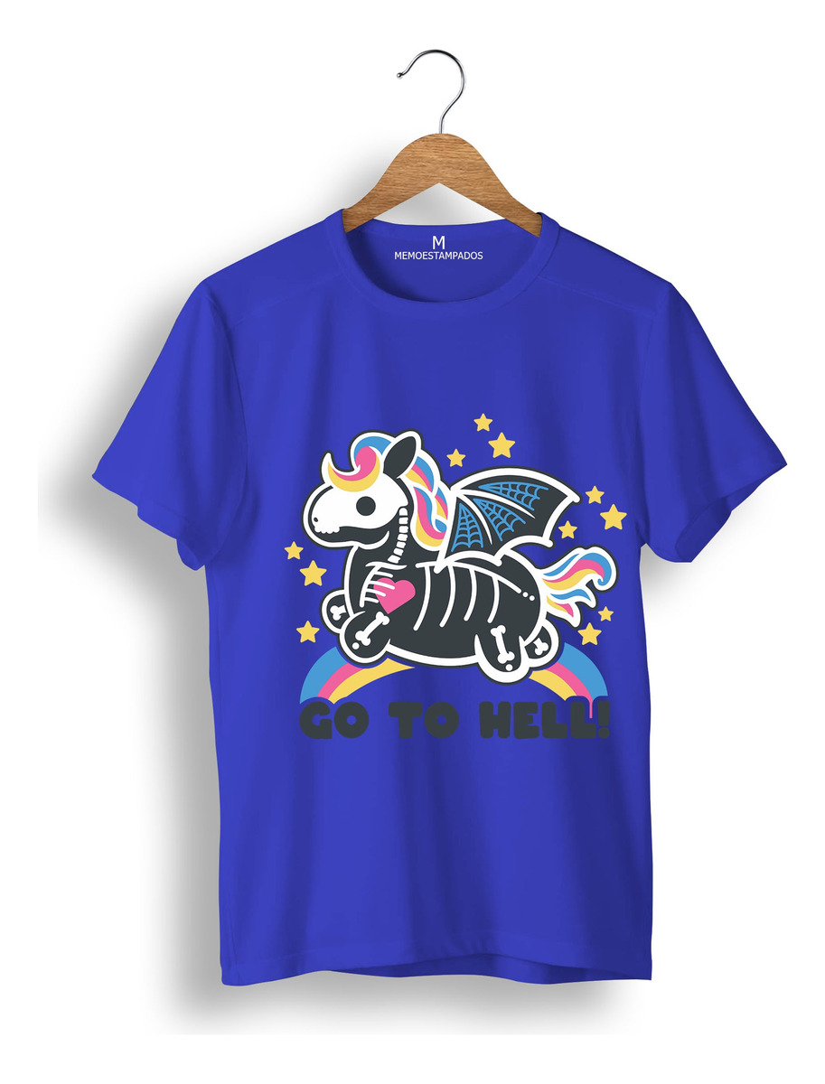 Remera: Go To Hell Kawai Memoestampados - Imagen 7