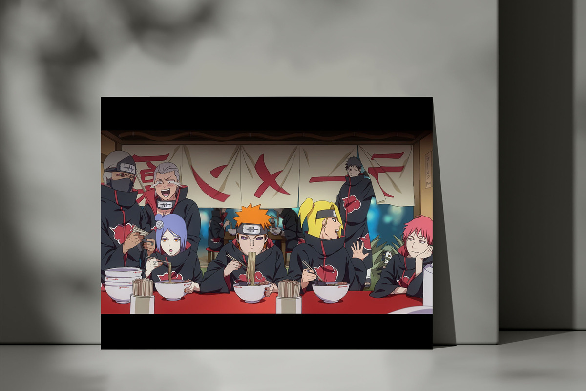 Cuadro Akatsuki, Naruto 12 70x100 Mdf Memoestampados - Imagen 3
